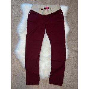 Times Maternity Red Jeans Leggings Pants Size Large